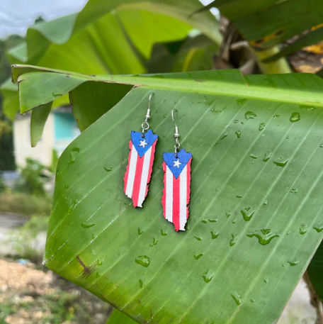Isla Tropical Earrings Silver (Azul Royal)
