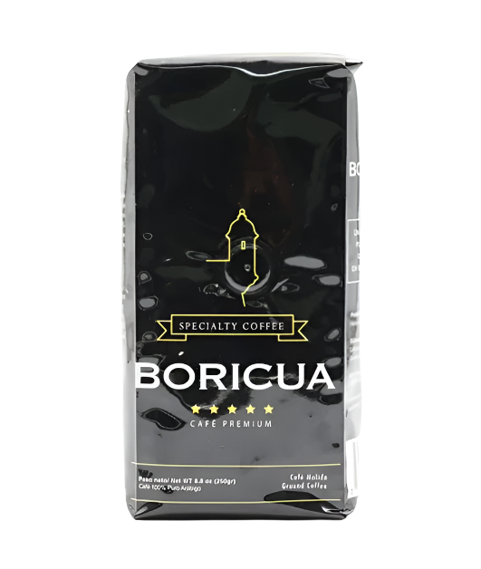 Set D'espresso IMUSA 8 Pièces Avec Support - Drapeau Porto Rico, Design Coqui - 3 Oz