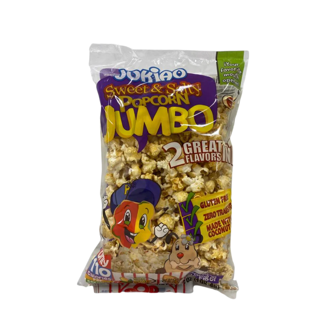 Jukiao sweet & salty pop corn jumbo (7oz)
