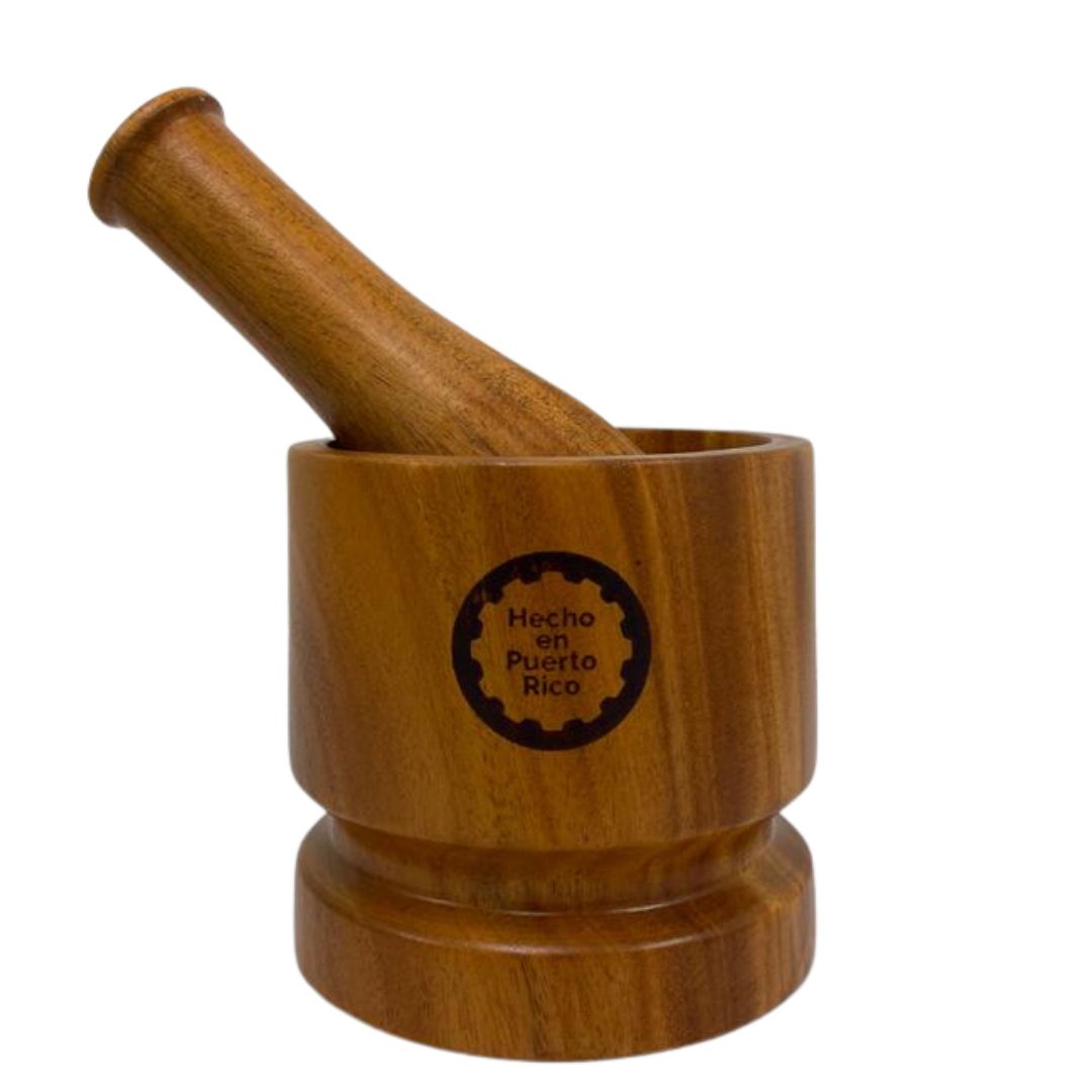 Wooden Pilon - Hecho en Puerto Rico
