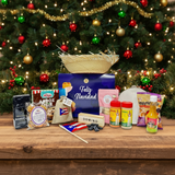 Canasta: El Regalo de Mi Isla (Pava + Pandero + Bandera + Dominos)