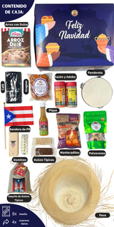 Canasta: El Regalo de Mi Isla (Pava + Pandero + Bandera + Dominos)