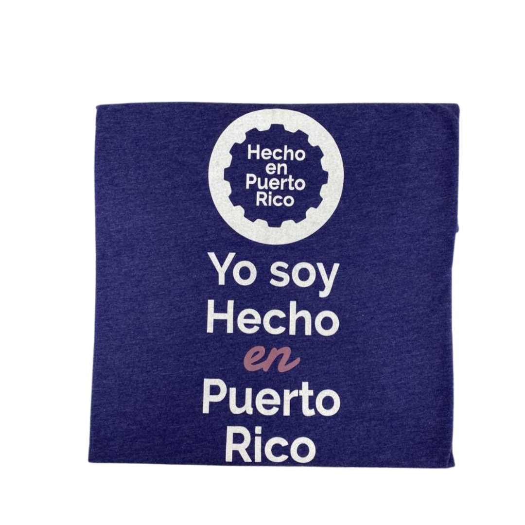 Yo Soy Hecho en Puerto Rico Purple/White T-Shirt