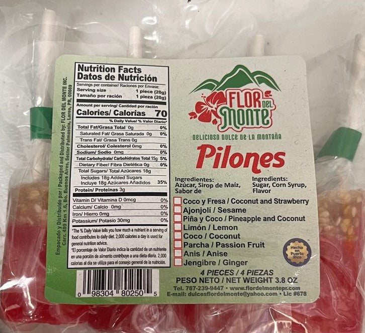 Flor del Monte Pilones 4pz