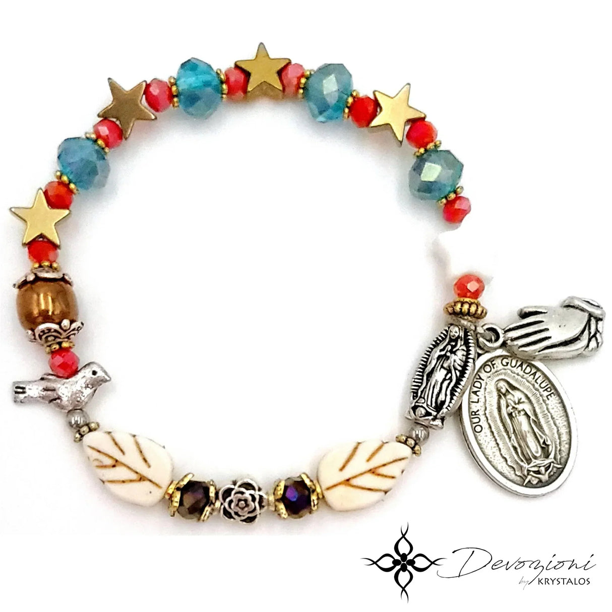 Virgen de Guadalupe / San Juan Diego - Brazalete Rosario DEVOZIONI (BUILD TO ORDER)